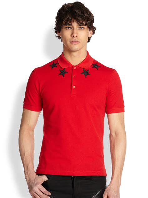 givenchy red star polo|givenchy polo men.